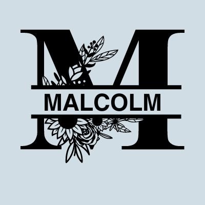 Malcolm name monogram